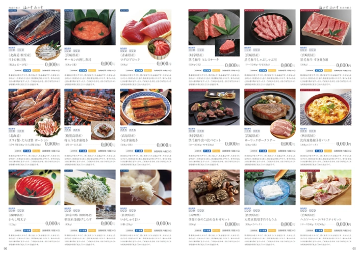 グループ化が十分ではないカタログ