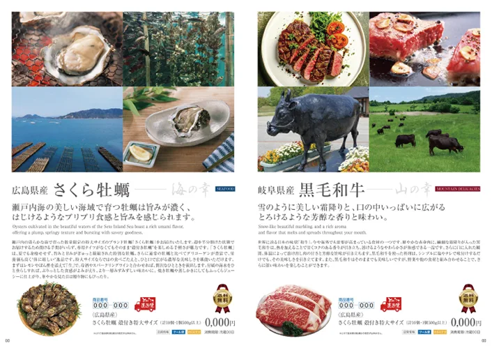 対比効果が十分ではなく訴求ができていないカタログ